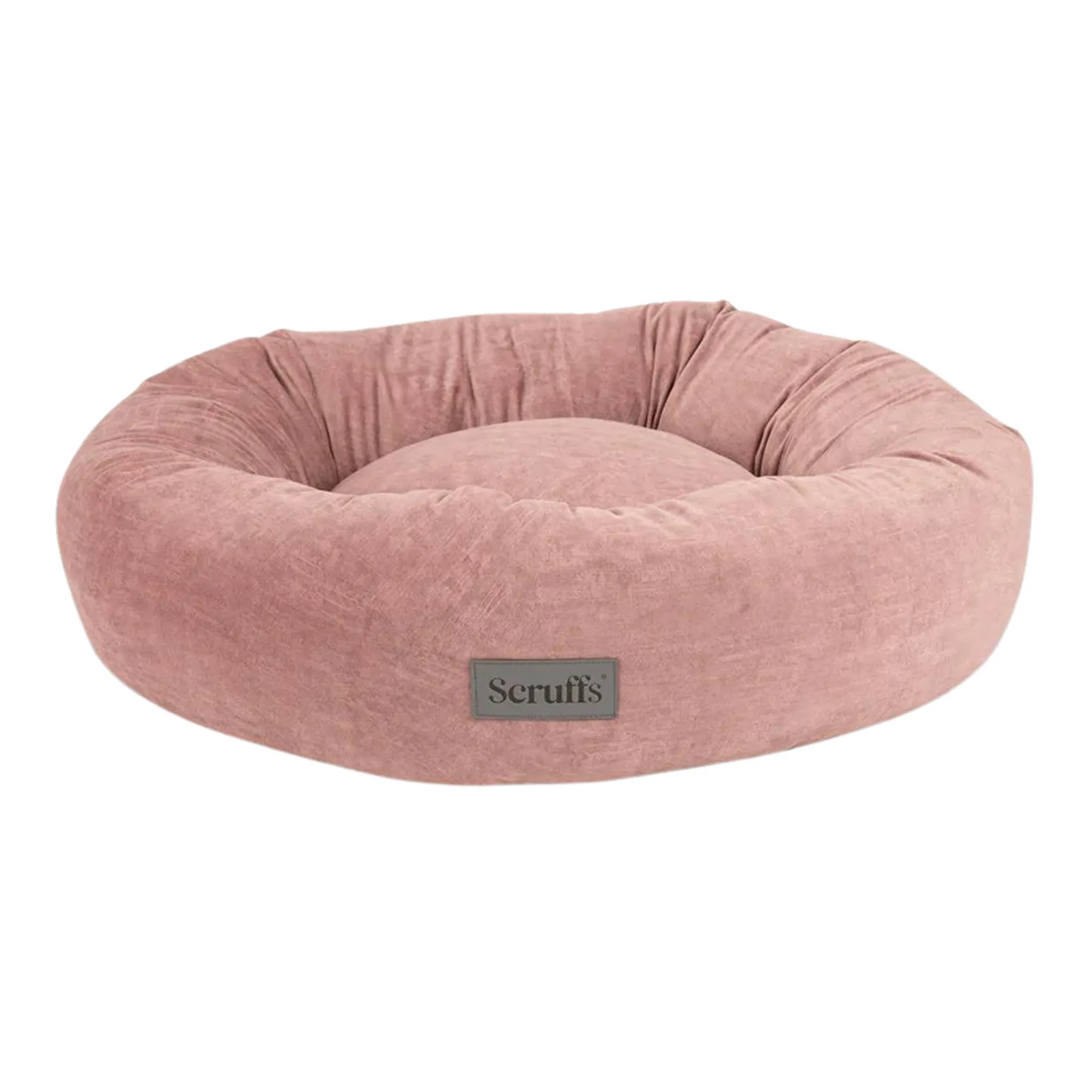 Scruffs Oslo Ring Donut Dog Bed Fully Machine Washable Blush Pink Medium, Large, X Large