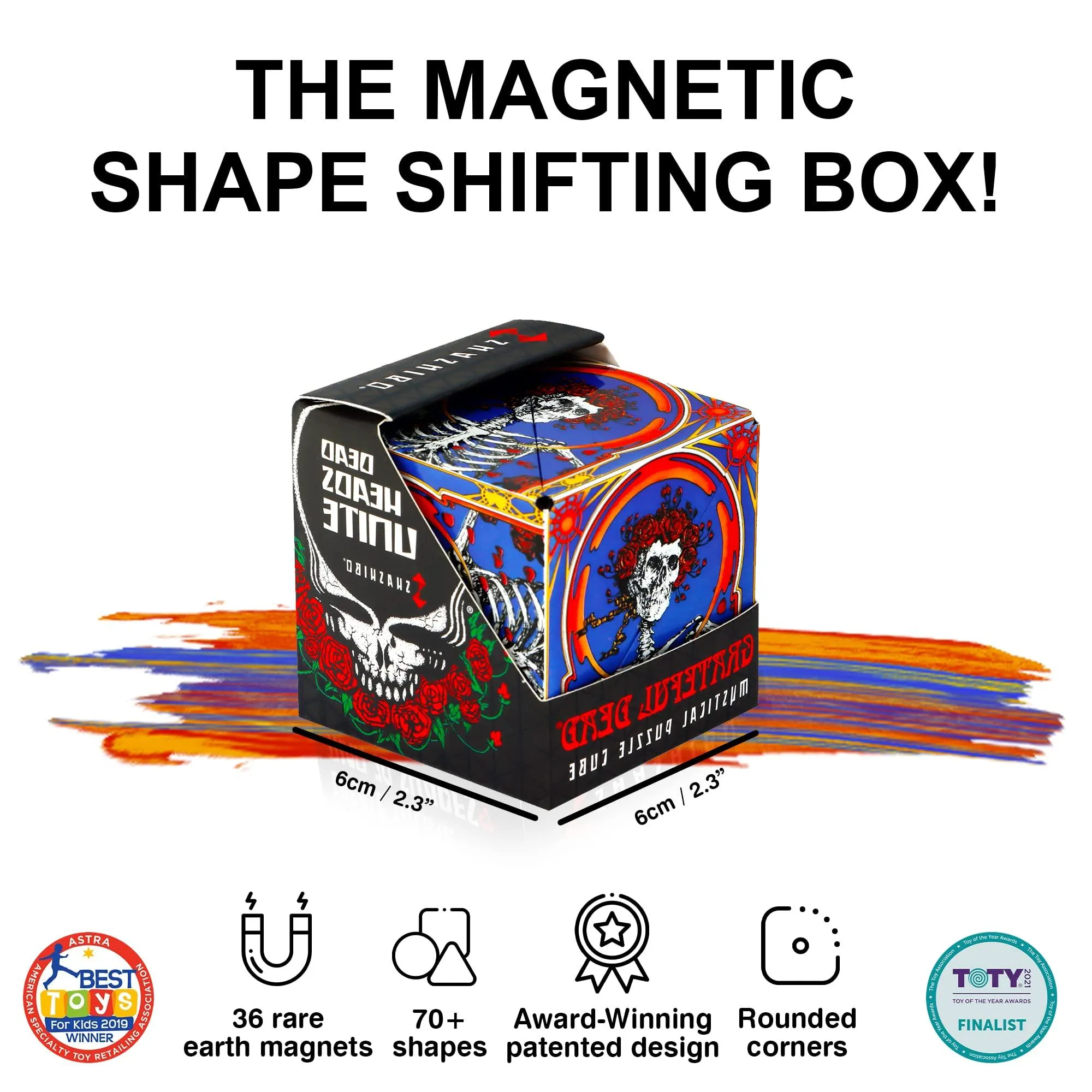 Shashibo Shape Shifting Box - The Grateful Dead - Skull & Roses