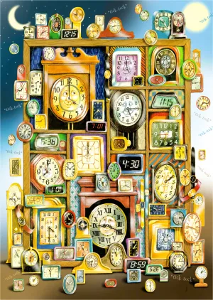 Telling Time - 477 Piece Wooden Jigsaw Puzzle