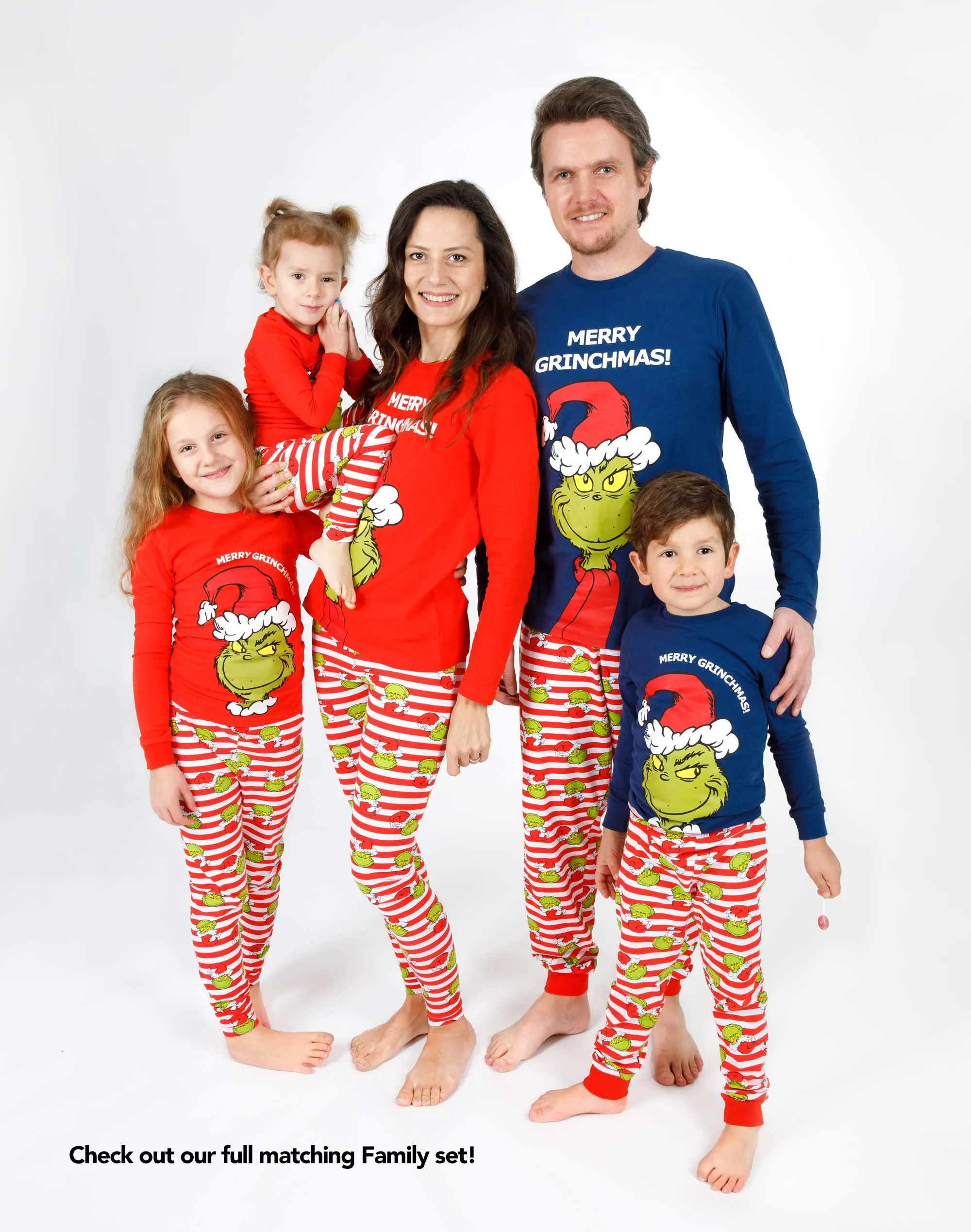 The Grinch Womens Christmas Matching Family Pyjamas - Red