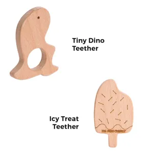 Tiny Dino and Icy Treat Teether Set