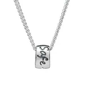 Travel Safe Recycled Silver Necklace