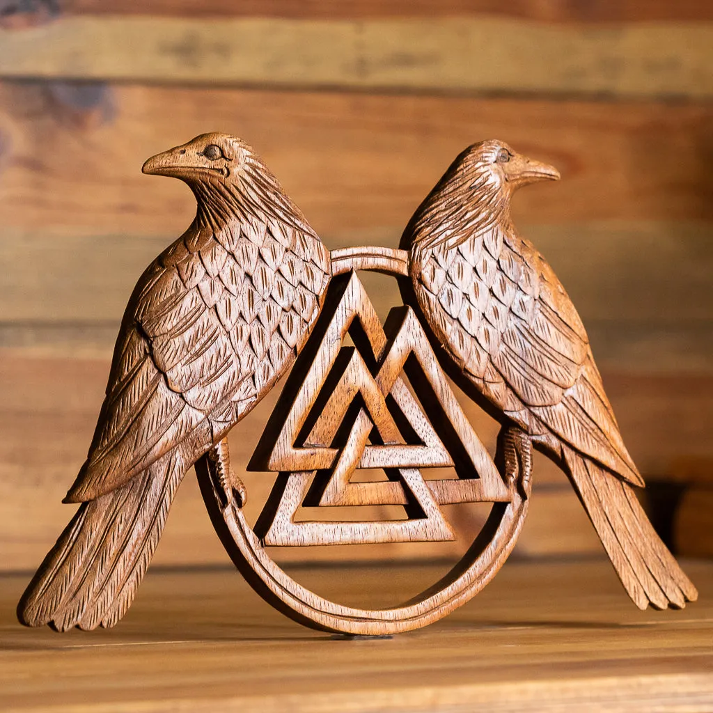 Valknut, Huginn and Munnin Wall Hanging