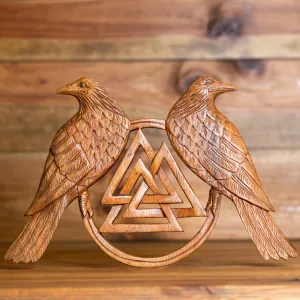 Valknut, Huginn and Munnin Wall Hanging