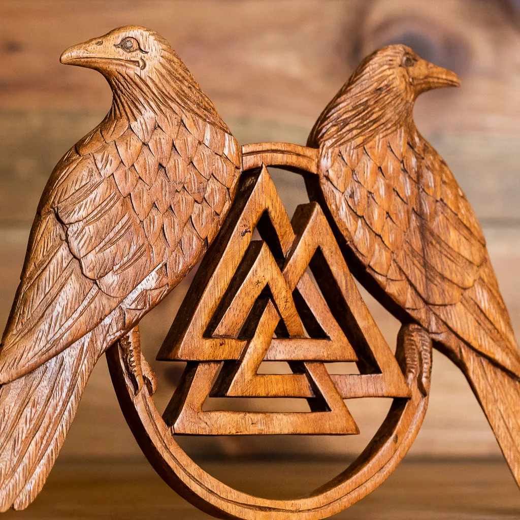 Valknut, Huginn and Munnin Wall Hanging