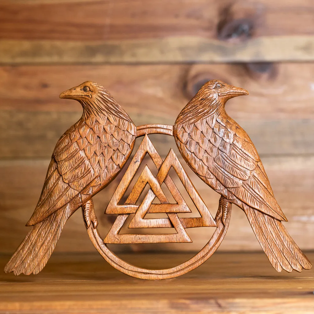 Valknut, Huginn and Munnin Wall Hanging