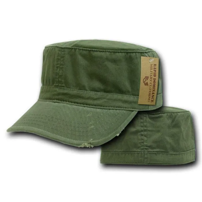 Vintage Bdu Fatigue Distressed Cadet Patrol Military Army Fitted Caps Hats