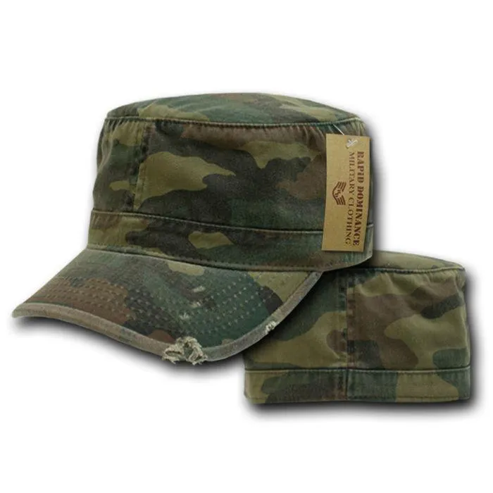 Vintage Bdu Fatigue Distressed Cadet Patrol Military Army Fitted Caps Hats