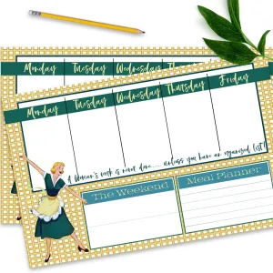 Vintage Housewife Weekly Meal Planner