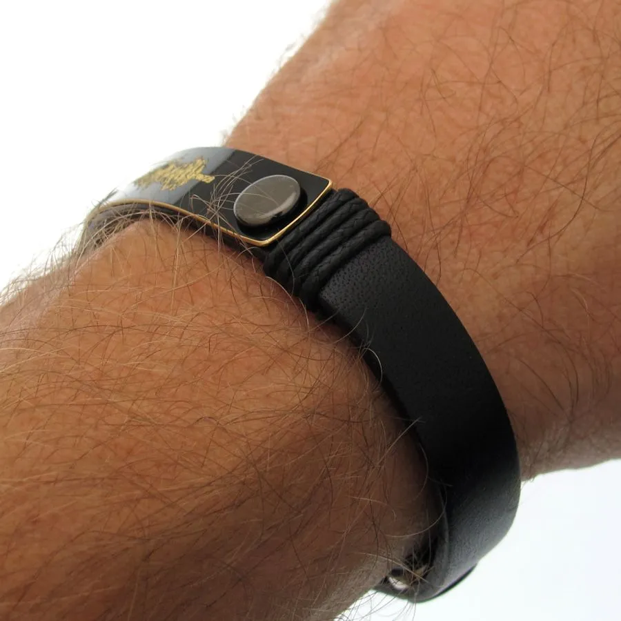 Voice Engraving Mens Bracelet