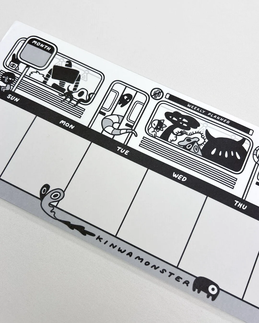 Weekly Planner: Subway Car