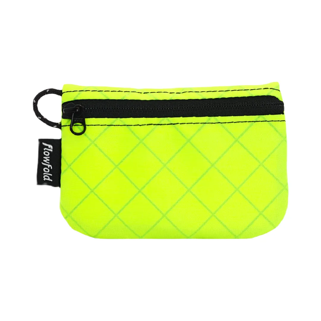 Zipper Pouch - Essentialist Utility Pouch (Lime Green) by Flowfold